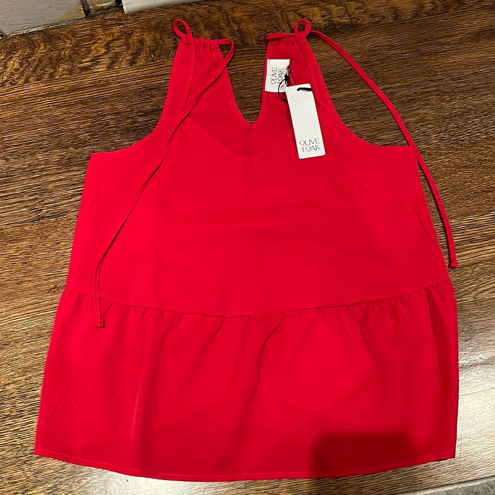 Olive + Oak Maroon Velvet Tank Top/Cami